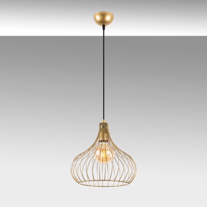 Lustra Teldamla Auriu 22x22x120 cm Lustra Teldamla Auriu 22x22x120 cm