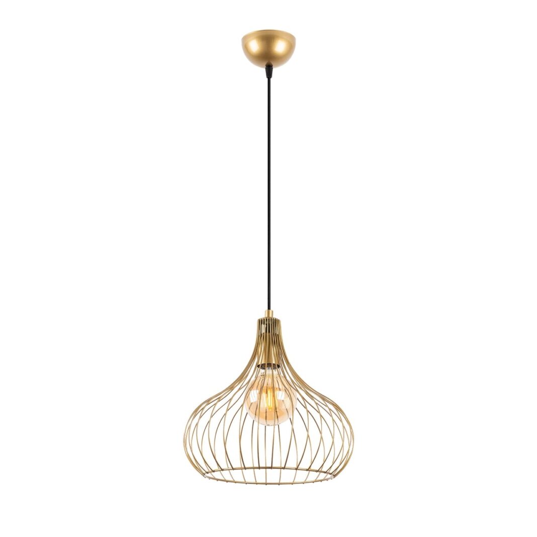 Lustra Teldamla Auriu 22x22x120 cm Lustra Teldamla Auriu 22x22x120 cm