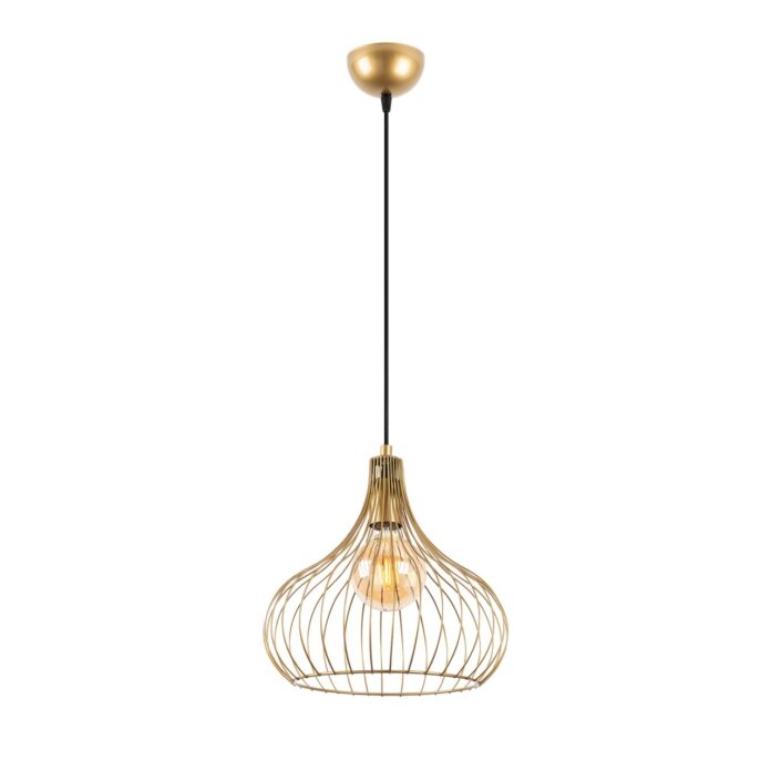 Lustra Teldamla Auriu 22x22x120 cm Lustra Teldamla Auriu 22x22x120 cm