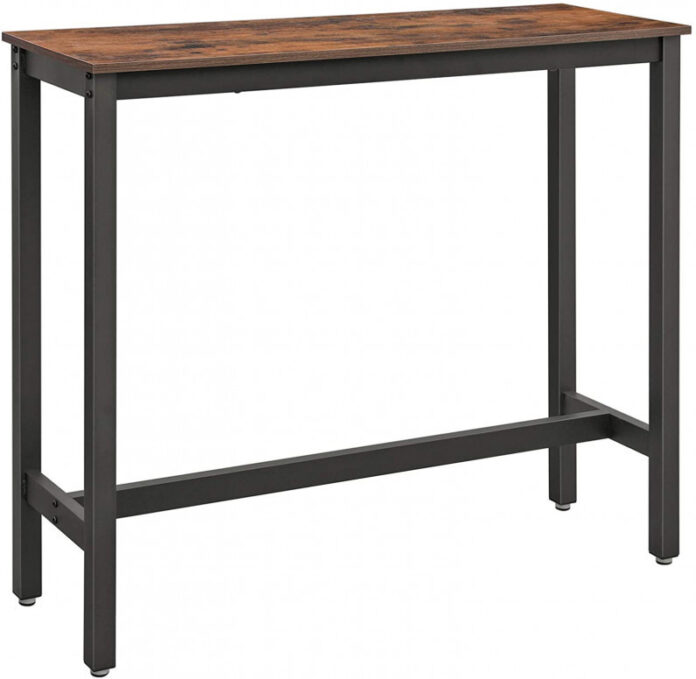 Masa Bar Model Cade, 120x40x100 cm, Maro Rustic/Negru Masa Bar Model Cade, 120x40x100 cm, Maro Rustic/Negru
