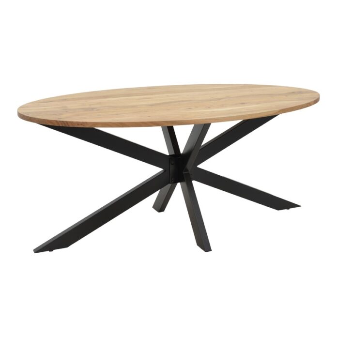 Masă Bonre, natural/negru, 175x96x76 cm Masă Bonre, natural/negru, 175x96x76 cm
