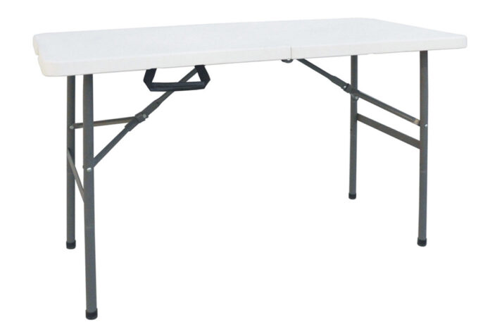 Masa de camping pliabila profesionala Rodeo cu cadru metalic, gri deschis 122x60x74cm Masa de camping pliabila profesionala Rodeo cu cadru metalic, gri deschis 122x60x74cm