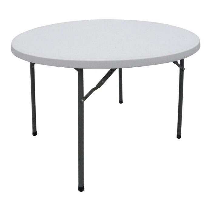 Masă de exterior pliabilă Model Comfort, Alb, D120x74 cm Masă de exterior pliabilă Model Comfort, Alb, D120x74 cm