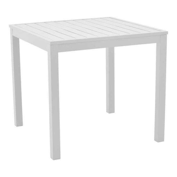 Masă de grădină Kliton Alb 80x80x74 cm Masă de grădină Kliton Alb 80x80x74 cm