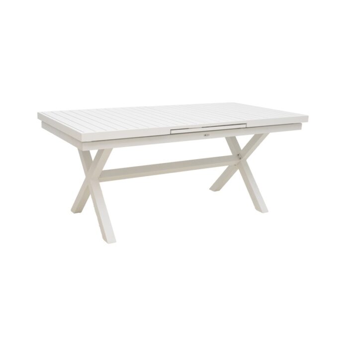 Masa de Gradina Model Dagyn, Alb, 180-240x90x76 cm Masa de Gradina Model Dagyn, Alb, 180-240x90x76 cm