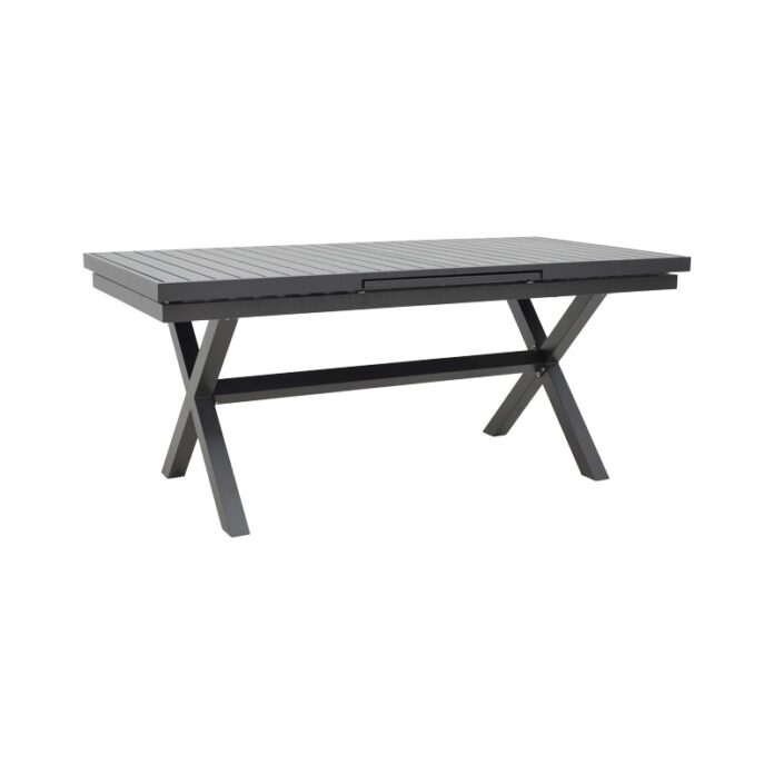 Masa de Gradina Model Dagyn, Gri inchis, 180-240x90x76 cm
