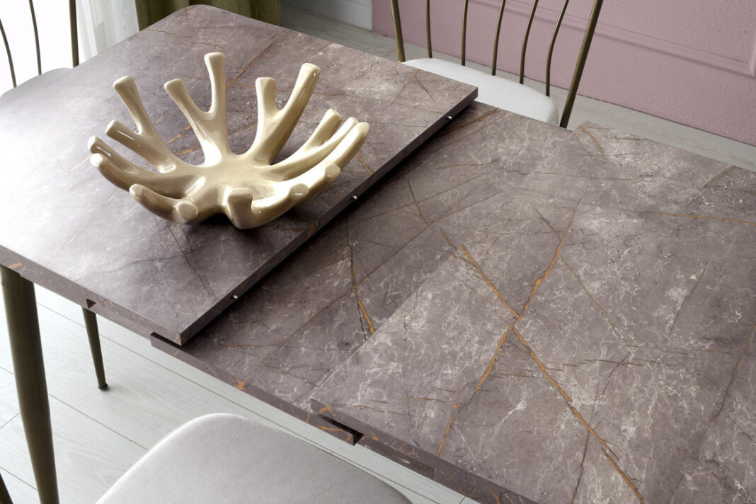 Masa Extensibila Model Damien, 120-150x70x75 cm, Mink Masa Extensibila Model Damien, 120-150x70x75 cm, Mink