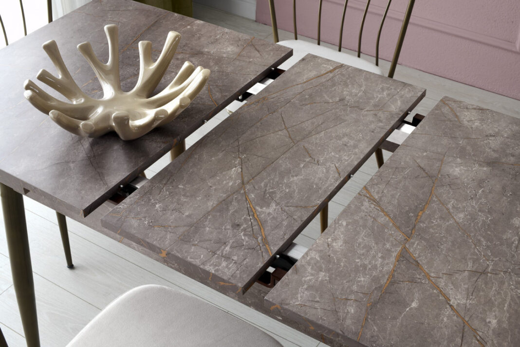 Masa Extensibila Model Damien, 120-150x70x75 cm, Mink Masa Extensibila Model Damien, 120-150x70x75 cm, Mink