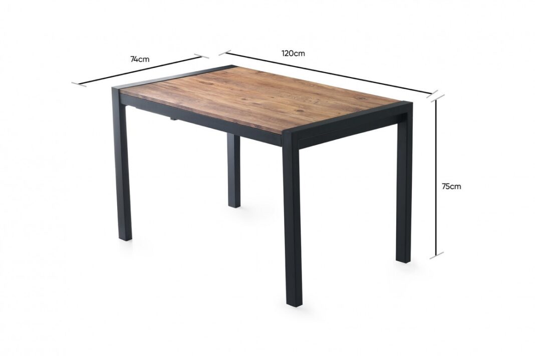 Masa Extensibila Model Jane, 120-187x74x75 cm, Pin atlantic Masa Extensibila Model Jane, 120-187x74x75 cm, Pin atlantic