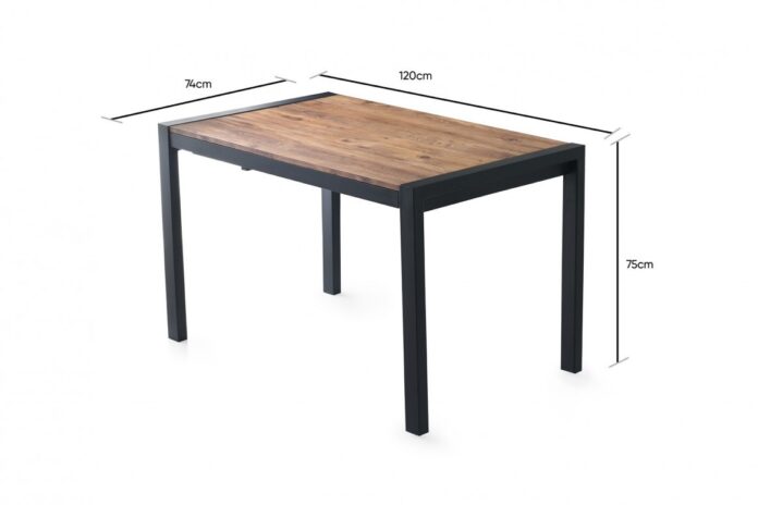 Masa Extensibila Model Jane, 120-187x74x75 cm, Pin atlantic Masa Extensibila Model Jane, 120-187x74x75 cm, Pin atlantic