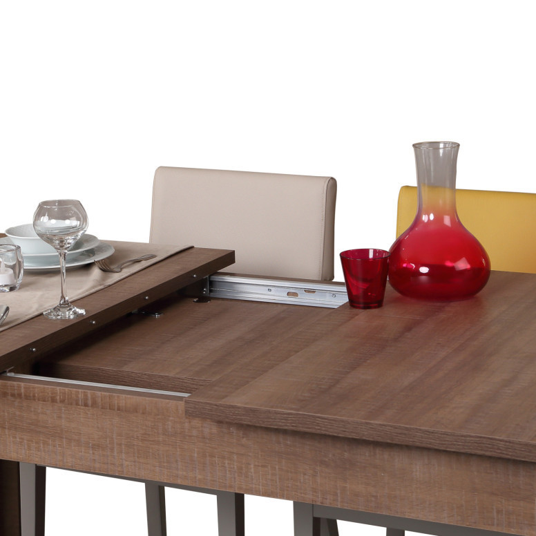 Masa Extensibila Model Viviana, 150-170x90x78 cm, Stejar inchis Masa Extensibila Model Viviana, 150-170x90x78 cm, Stejar inchis