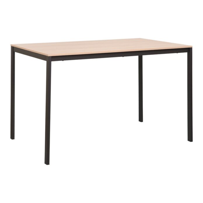 Masă Faragio, natural/negru, 120x75x75 cm Masă Faragio, natural/negru, 120x75x75 cm