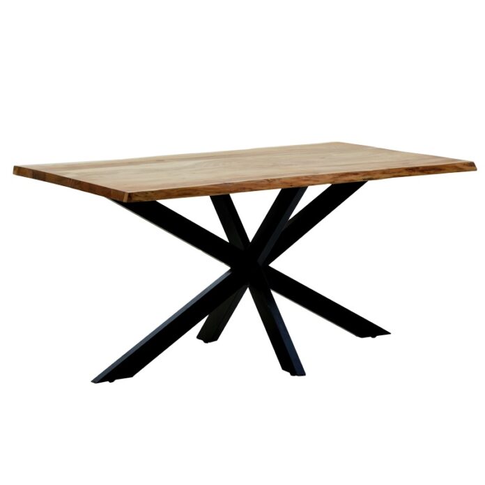 Masă Lenoua, natural/negru, 180x90x76 cm Masă Lenoua, natural/negru, 180x90x76 cm