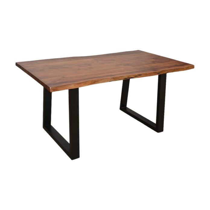Masă Miles, nuc/negru, 160x90x76 cm Masă Miles, nuc/negru, 160x90x76 cm