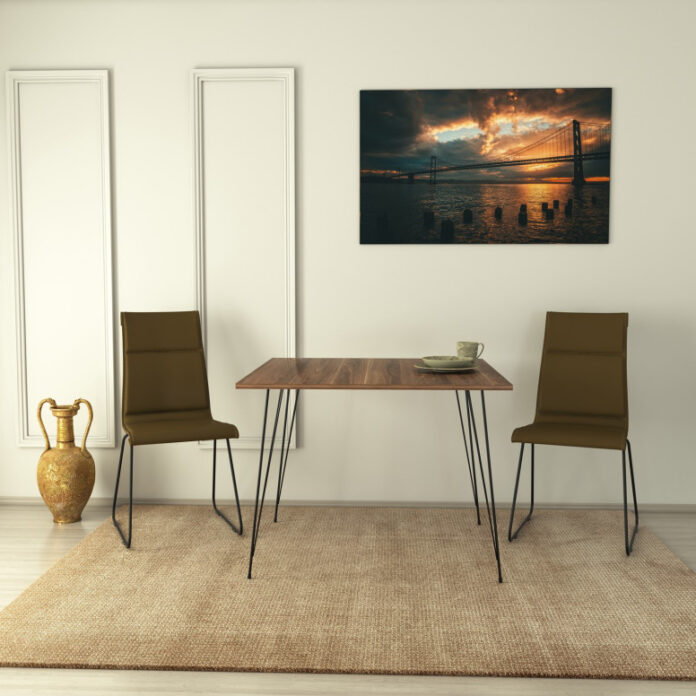 Masa Model Damir, 90x90x75 cm, Nuc Masa Model Damir, 90x90x75 cm, Nuc