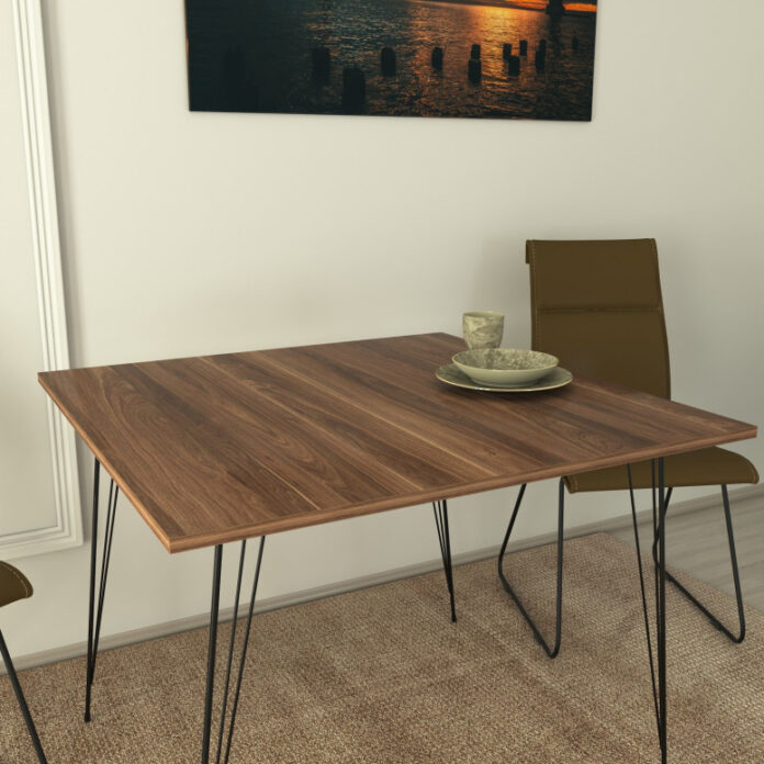 Masa Model Damir, 90x90x75 cm, Nuc Masa Model Damir, 90x90x75 cm, Nuc