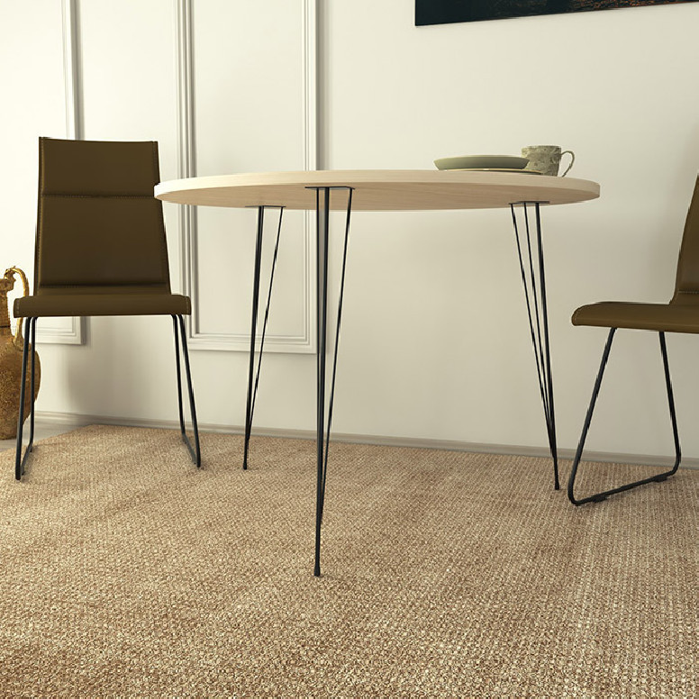 Masa Model Damir, 90x90x75 cm, Stejar/Negru Masa Model Damir, 90x90x75 cm, Stejar/Negru