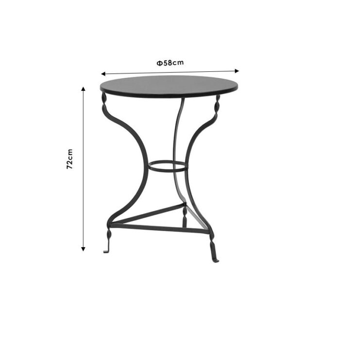 Masa Model Ishaan, 58x58x72 cm, Alb Masa Model Ishaan, 58x58x72 cm, Alb