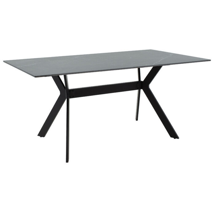 Masa Model Joelle, 180x90x75 cm, Negru/Gri Închis Masa Model Joelle, 180x90x75 cm, Negru/Gri Închis