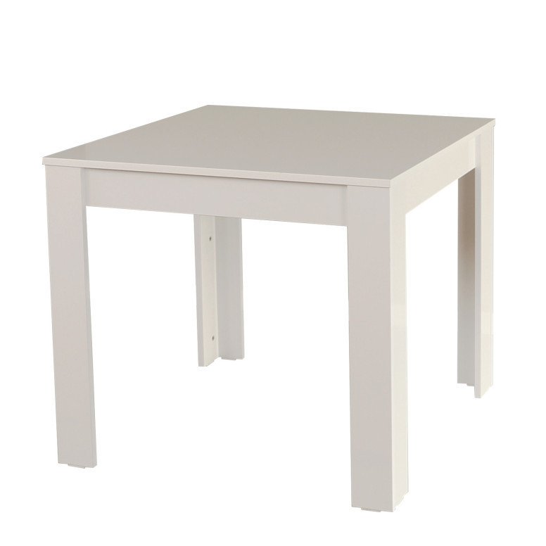 Masa Model Lucia, 90x90x78 cm, Alb lucios Masa Model Lucia, 90x90x78 cm, Alb lucios