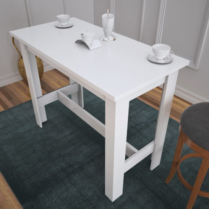 Masa Model Nova, 120x60x93 cm, Alb lucios Masa Model Nova, 120x60x93 cm, Alb lucios