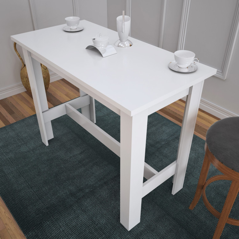 Masa Model Nova, 120x60x93 cm, Alb lucios Masa Model Nova, 120x60x93 cm, Alb lucios