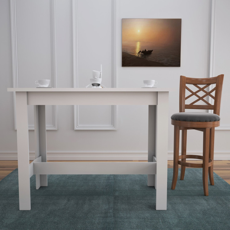Masa Model Nova, 120x60x93 cm, Alb lucios Masa Model Nova, 120x60x93 cm, Alb lucios