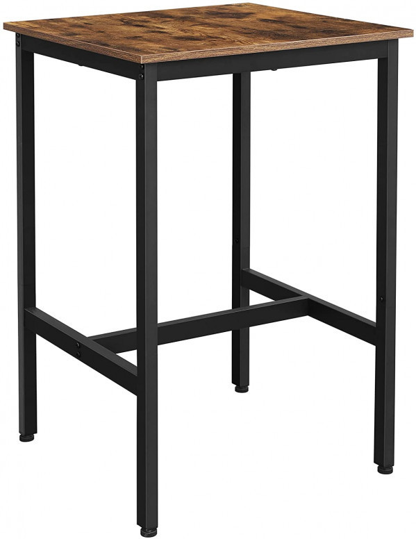 Masa Model Rosemary, 60x60x90 cm, Maro Rustic/Negru Masa Model Rosemary, 60x60x90 cm, Maro Rustic/Negru