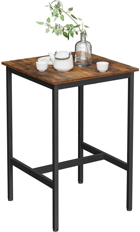Masa Model Rosemary, 60x60x90 cm, Maro Rustic/Negru Masa Model Rosemary, 60x60x90 cm, Maro Rustic/Negru
