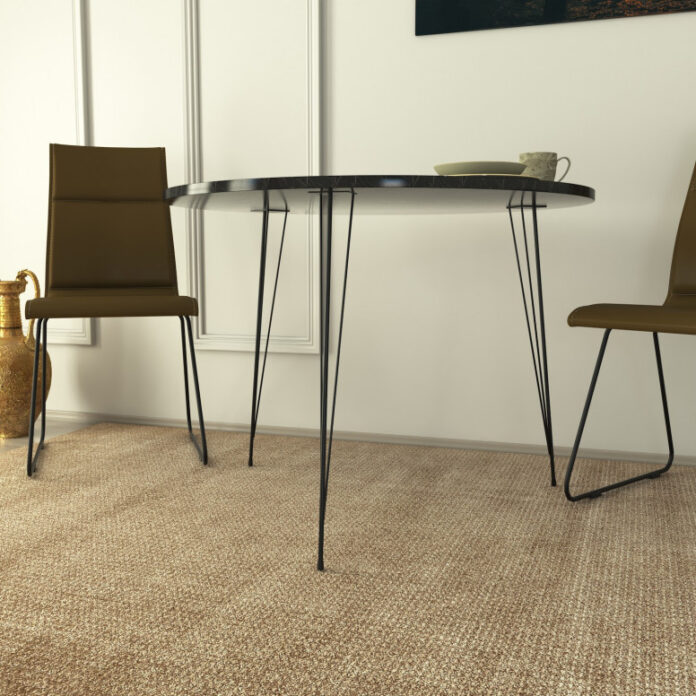 Masa Model Trinity, 90x90x75 cm, Negru/Alb