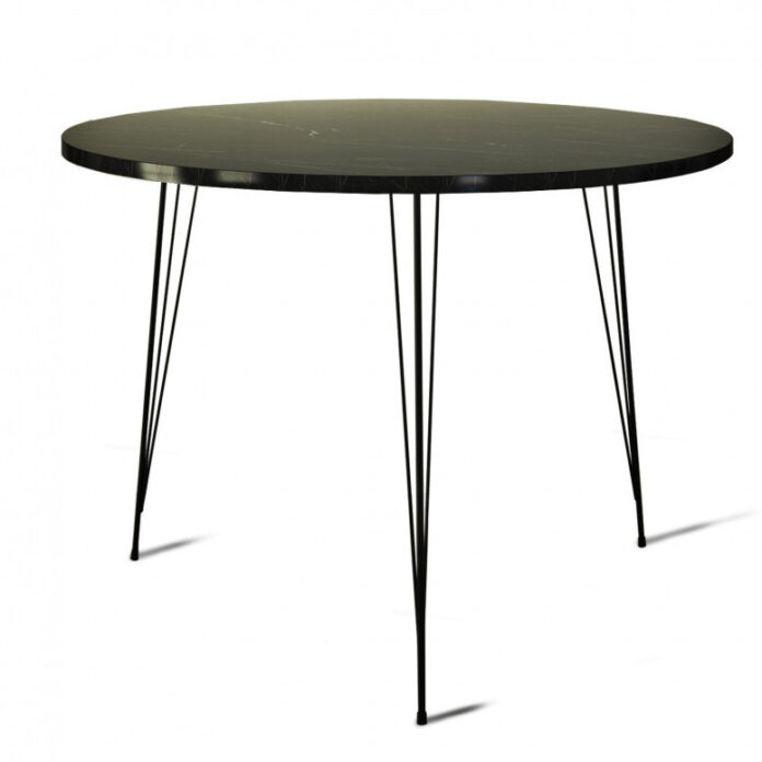 Masa Model Trinity, 90x90x75 cm, Negru/Alb Masa Model Trinity, 90x90x75 cm, Negru/Alb