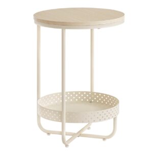 masuta-auxiliara-cu-cos-de-depozitare-cozy-dot-alb-crem-d40x55cm405022