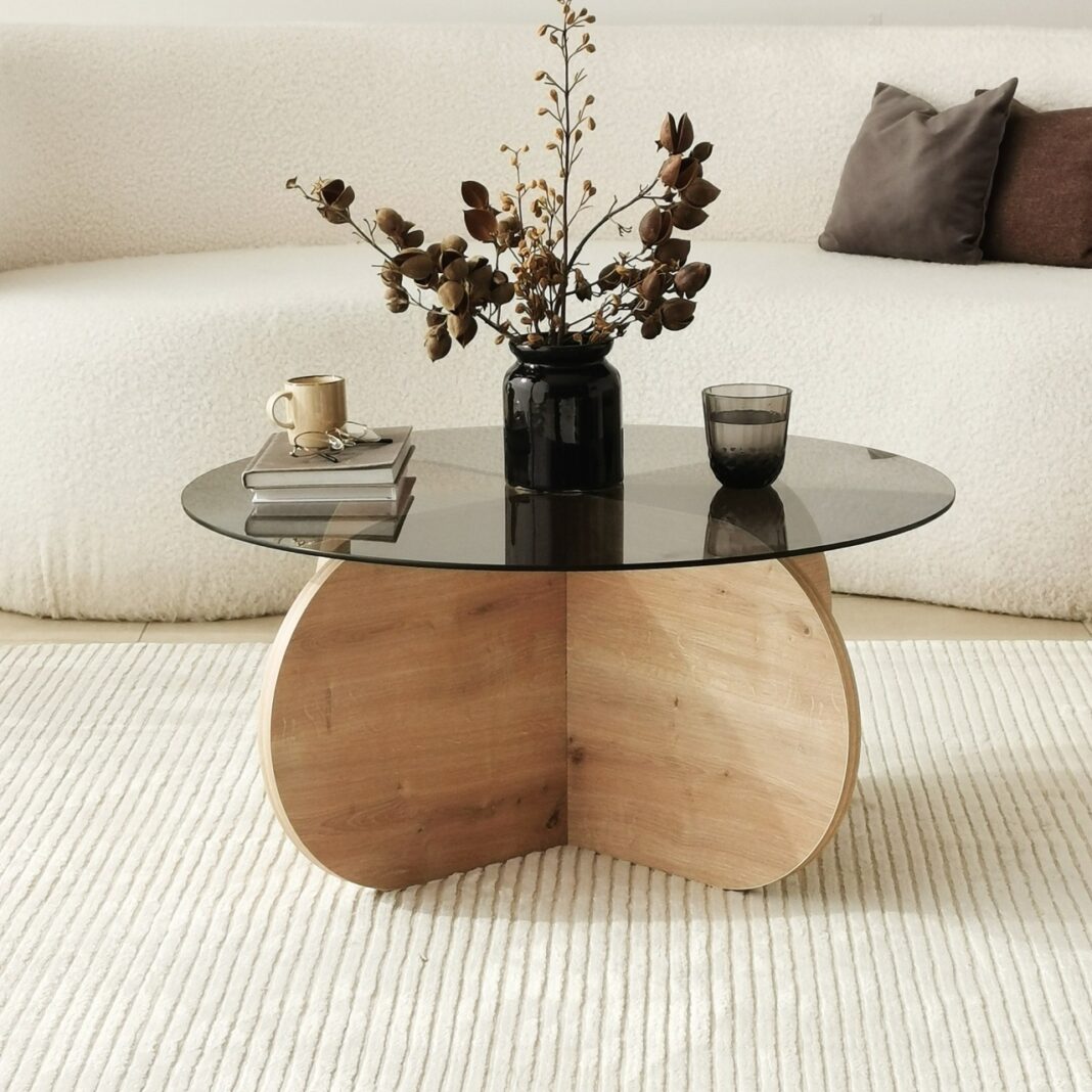 Măsuţă de cafea Bubble Stejar 75x35x75 cm Măsuţă de cafea Bubble Stejar 75x35x75 cm