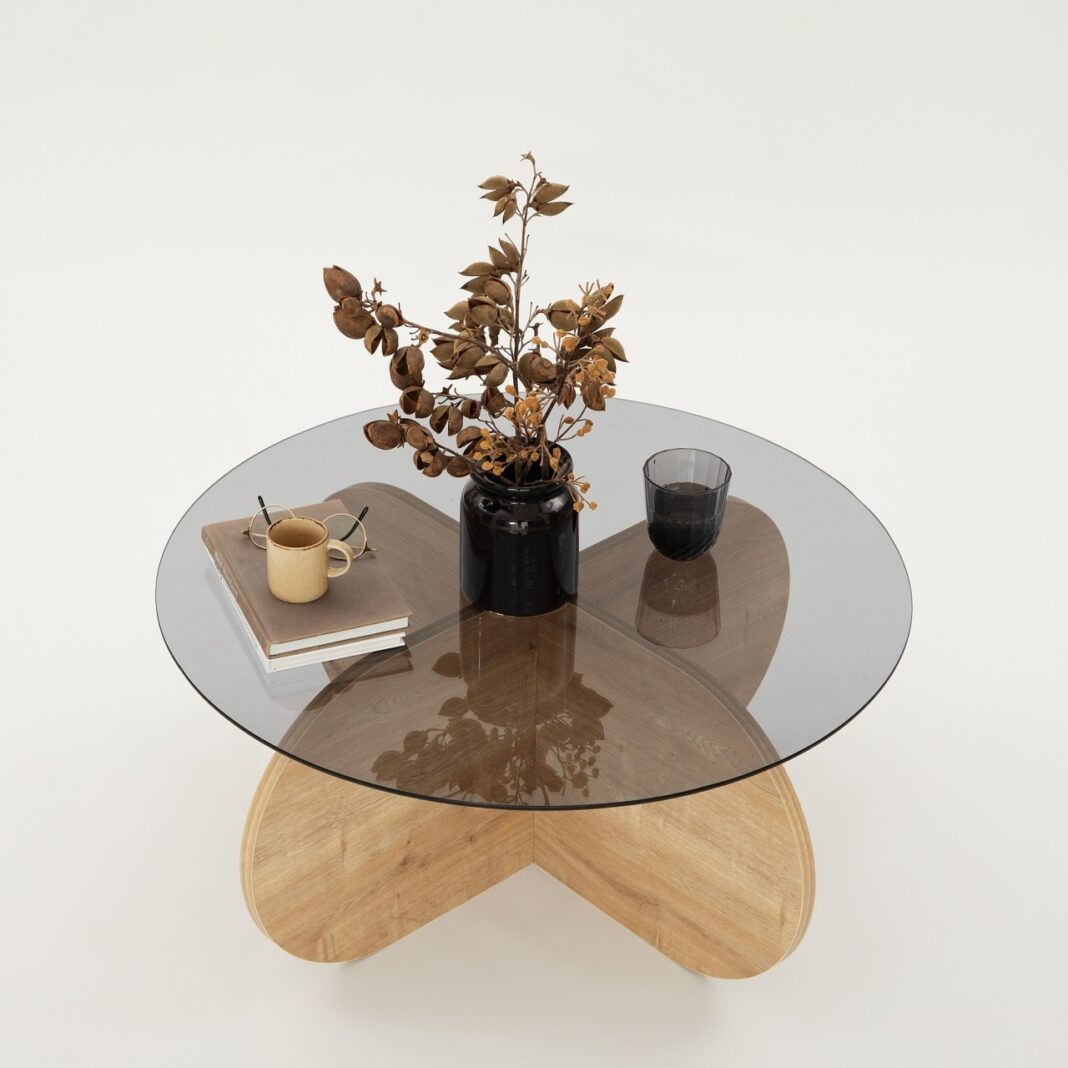 Măsuţă de cafea Bubble Stejar 75x35x75 cm Măsuţă de cafea Bubble Stejar 75x35x75 cm