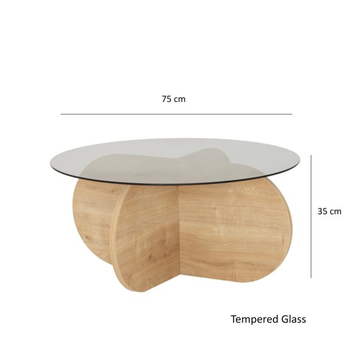 Măsuţă de cafea Bubble Stejar 75x35x75 cm Măsuţă de cafea Bubble Stejar 75x35x75 cm