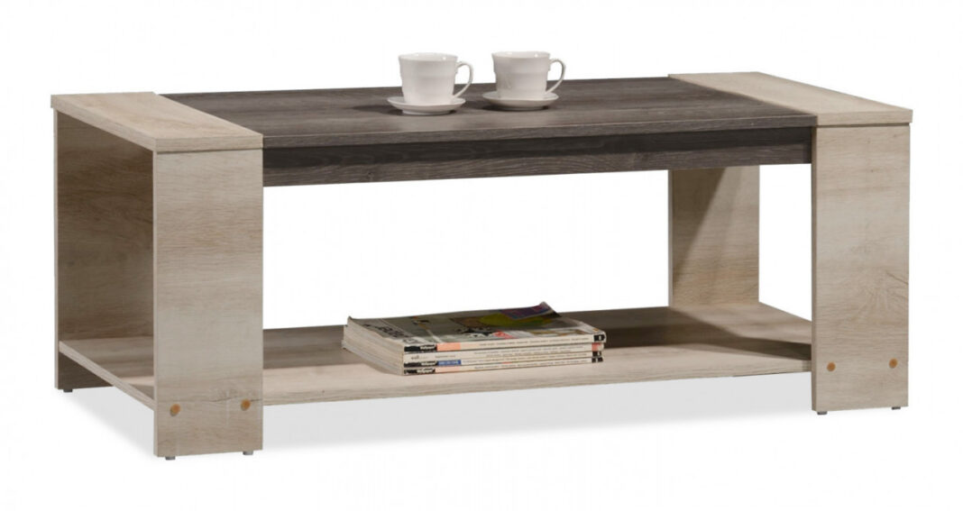 Masuta de Cafea Model Allen, 110x51x42.5 cm, Stejar/Nuc Masuta de Cafea Model Allen, 110x51x42.5 cm, Stejar/Nuc
