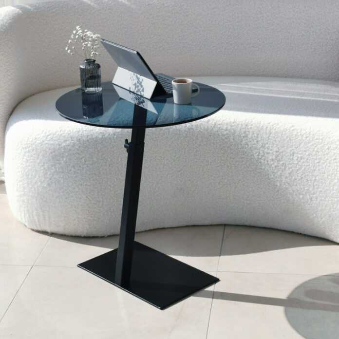 Masuta de Cafea Model Allen, 40x40x75 cm, Negru, Blat Sticla securizata Masuta de Cafea Model Allen, 40x40x75 cm, Negru, Blat Sticla securizata