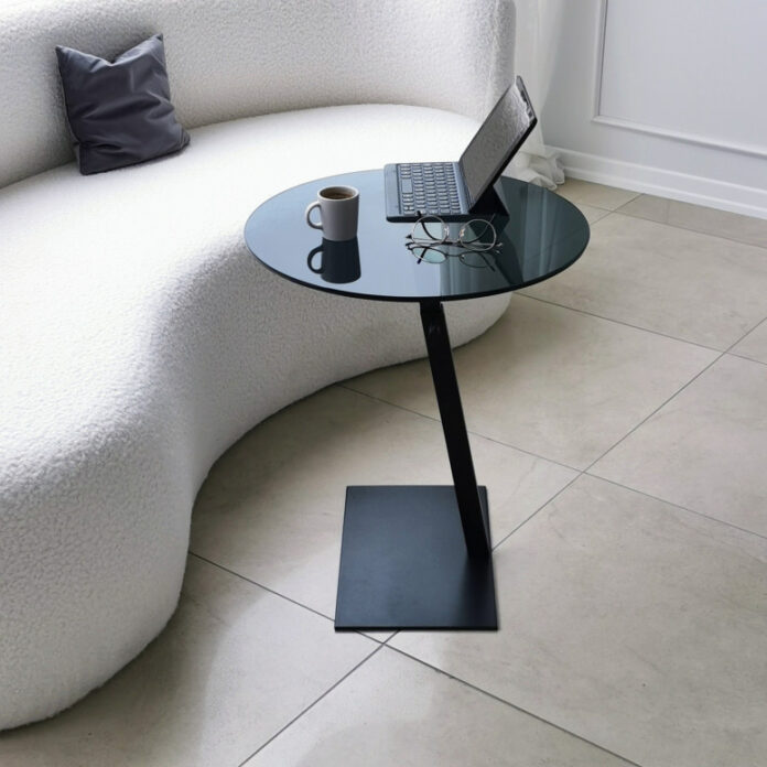 Masuta de Cafea Model Allen, 40x40x75 cm, Negru, Blat Sticla securizata Masuta de Cafea Model Allen, 40x40x75 cm, Negru, Blat Sticla securizata