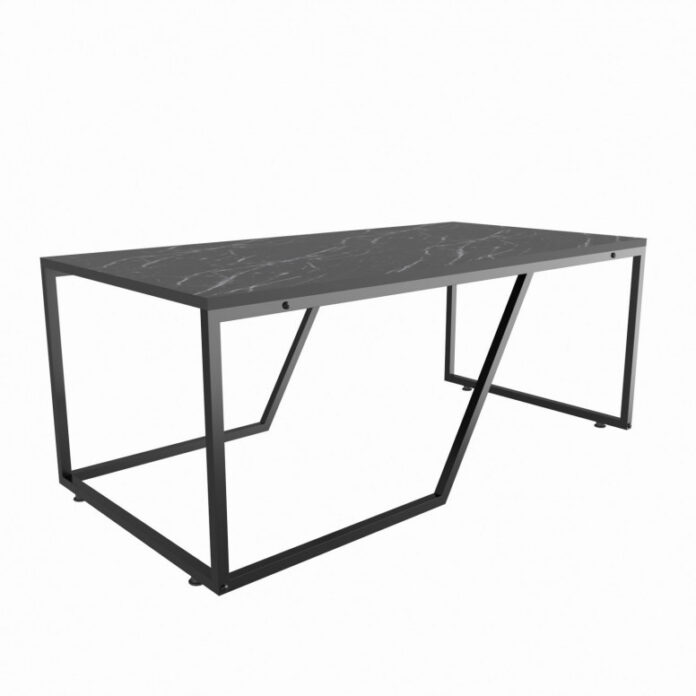 Masuta de Cafea Model Amanda, 120x60x48 cm, Negru marmorat Masuta de Cafea Model Amanda, 120x60x48 cm, Negru marmorat