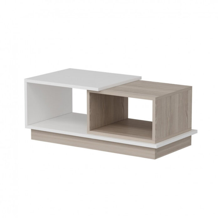 Masuta de Cafea Model Barnes, 90x45x36 cm, Alb/Stejar Masuta de Cafea Model Barnes, 90x45x36 cm, Alb/Stejar