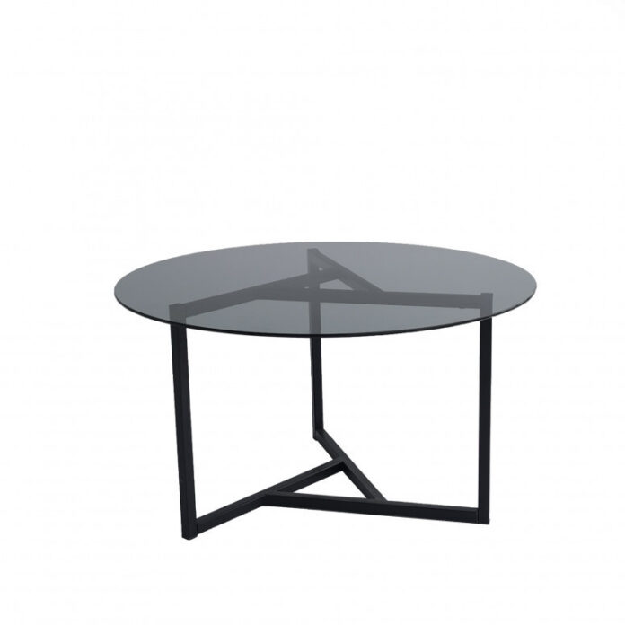 Masuta de Cafea Model Blake, 75x75x42 cm, Negru, Blat Sticla securizata Masuta de Cafea Model Blake, 75x75x42 cm, Negru, Blat Sticla securizata