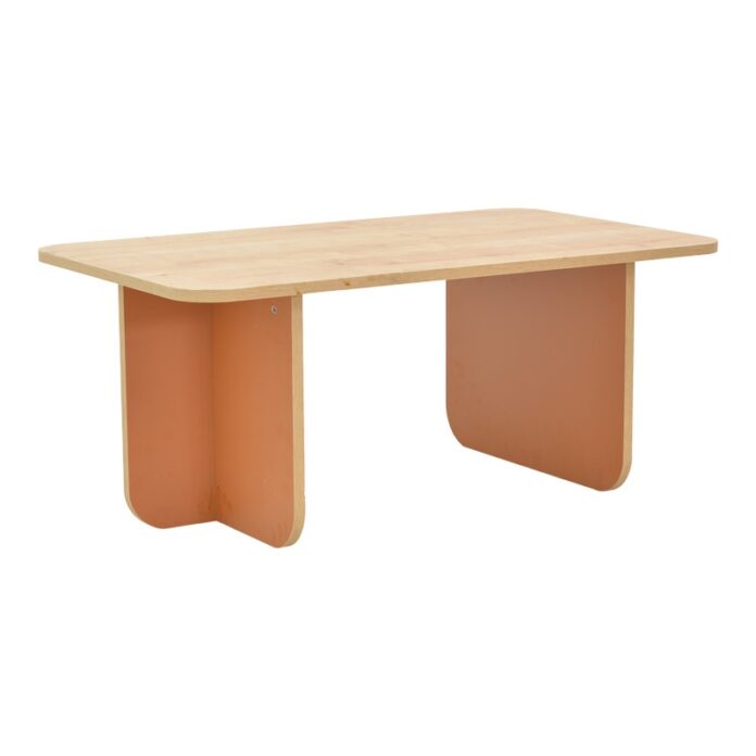 Masuta de Cafea Model Boca, Stejar/Caramiziu, 100x60x42 cm Masuta de Cafea Model Boca, Stejar/Caramiziu, 100x60x42 cm