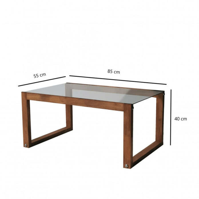 Masuta de Cafea Model Burnett, 85x55x40 cm, Pin, Lemn masiv, Blat Sticla securizata Masuta de Cafea Model Burnett, 85x55x40 cm, Pin, Lemn masiv, Blat Sticla securizata