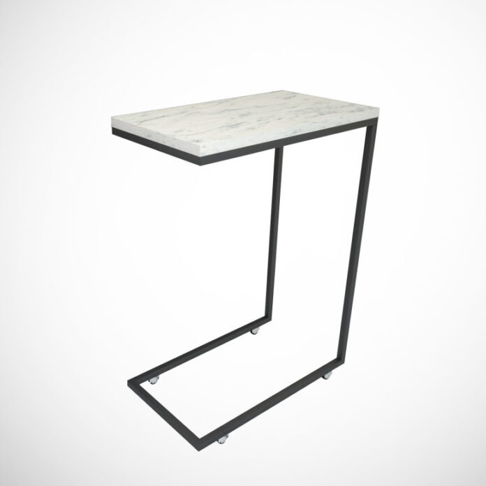 Masuta de Cafea Model Caspian, 46x26x62 cm, Alb Marmorat Masuta de Cafea Model Caspian, 46x26x62 cm, Alb Marmorat
