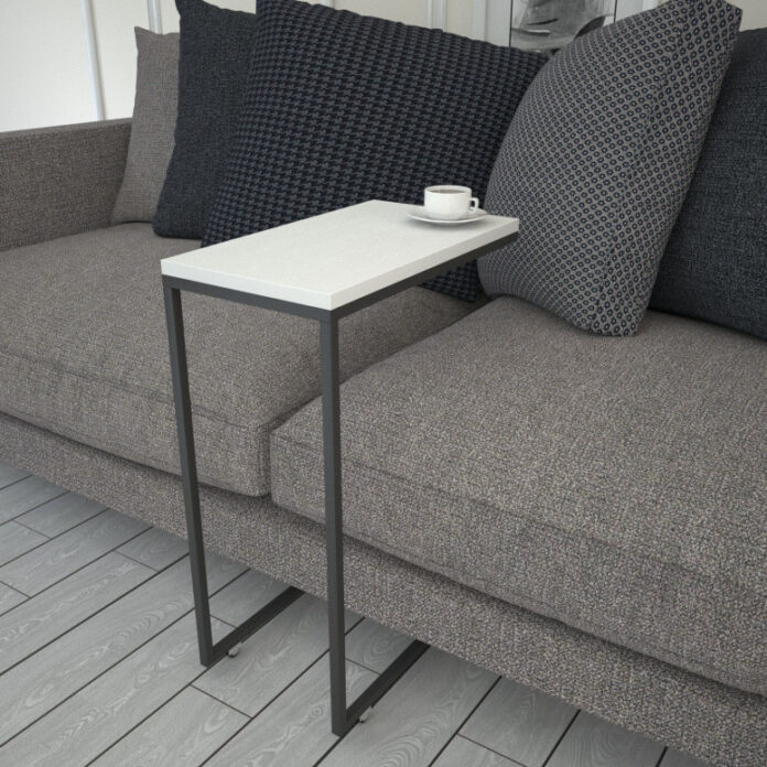 Masuta de Cafea Model Caspian, 46x26x62 cm, Alb Masuta de Cafea Model Caspian, 46x26x62 cm, Alb