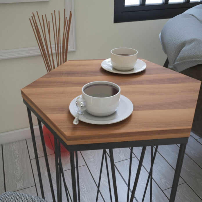 Masuta de Cafea Model Clarissa, 40x35x62 cm, Nuc Masuta de Cafea Model Clarissa, 40x35x62 cm, Nuc