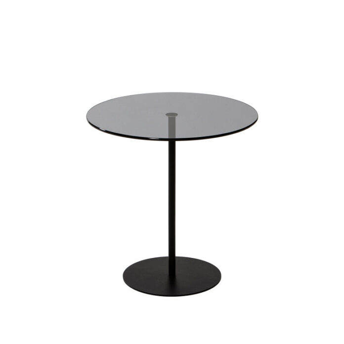 Masuta de Cafea Model Cleo, 50X50X50 cm, Negru/Gri inchis, Blat Sticla securizata Masuta de Cafea Model Cleo, 50X50X50 cm, Negru/Gri inchis, Blat Sticla securizata