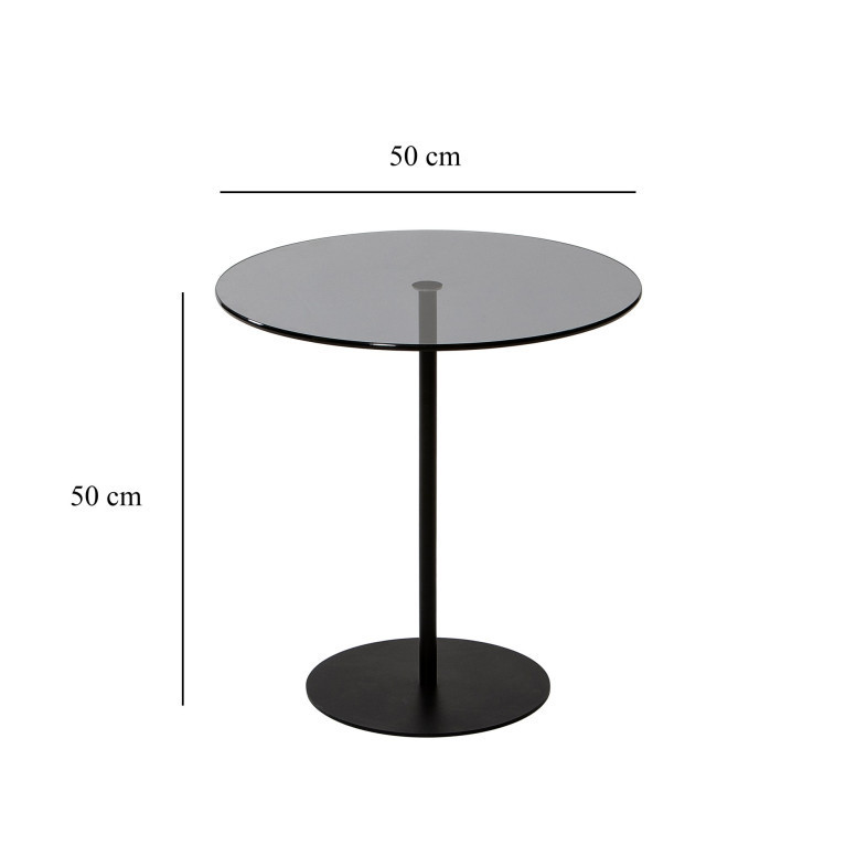 Masuta de Cafea Model Cleo, 50X50X50 cm, Negru/Gri inchis, Blat Sticla securizata Masuta de Cafea Model Cleo, 50X50X50 cm, Negru/Gri inchis, Blat Sticla securizata