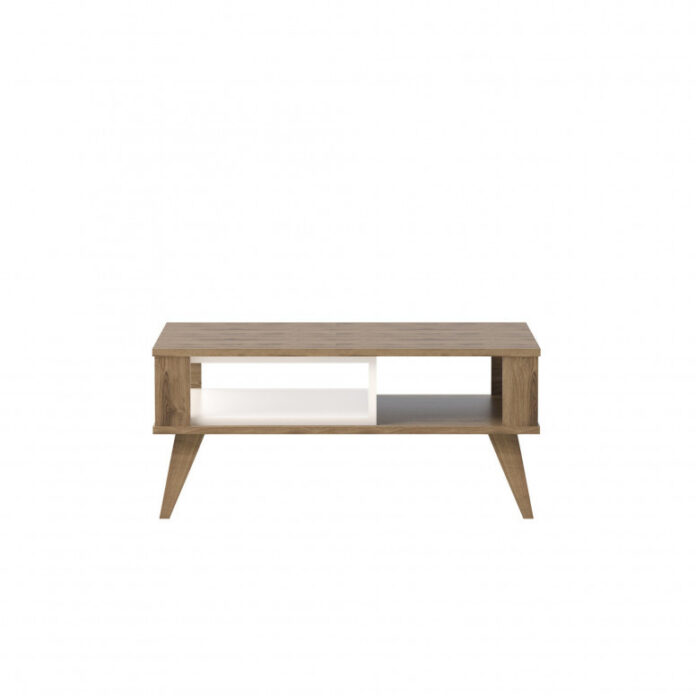 Masuta de Cafea Model Cortes, 90x60x40 cm, Stejar/Alb Masuta de Cafea Model Cortes, 90x60x40 cm, Stejar/Alb