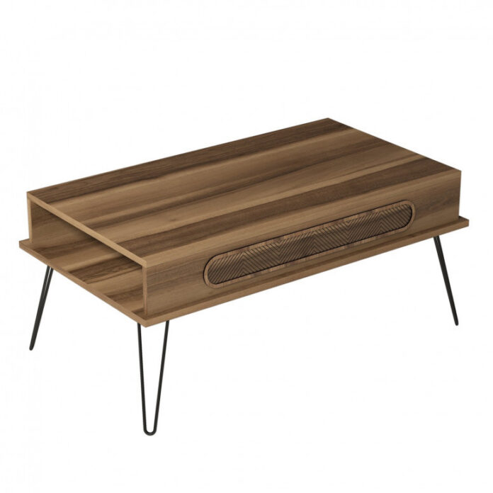 Masuta de Cafea Model Donovan, 105x56x45.8 cm, Nuc